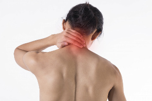Neck pain with cervical osteochondrosis. 